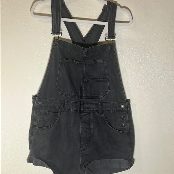 We The Free Charcoal Denim Overalls - Picture 3 of 11